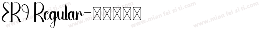 ER9 Regular字体转换